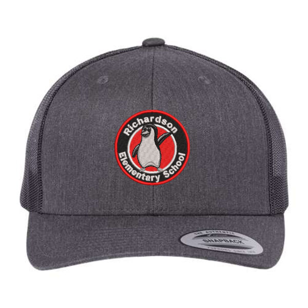 YP Classics Six Panel Retro Trucker Cap - Embroidered Logo Thumbnail