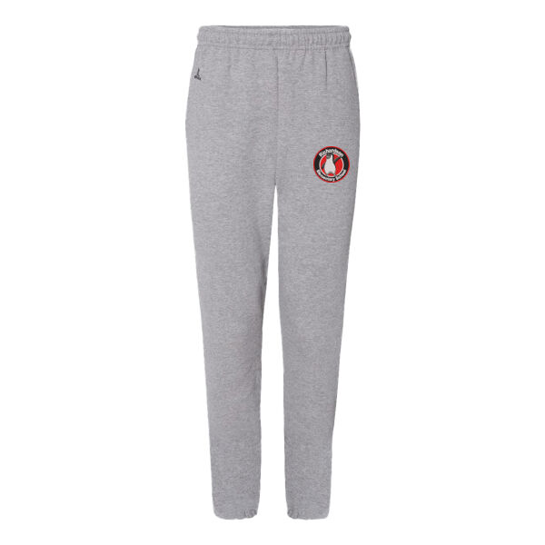 Russell Athletic Dri Power Closed Bottom Sweatpants with Pockets - Embroidered Logo Thumbnail