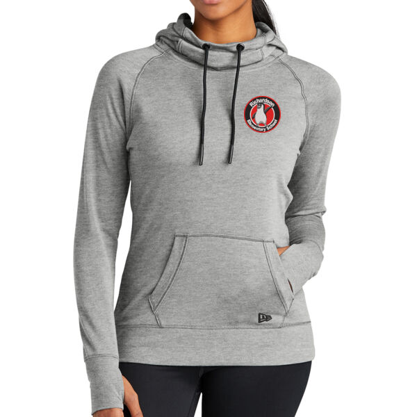 New Era Ladies Tri-Blend Fleece Pullover Hoodie - Embroidered Logo Thumbnail