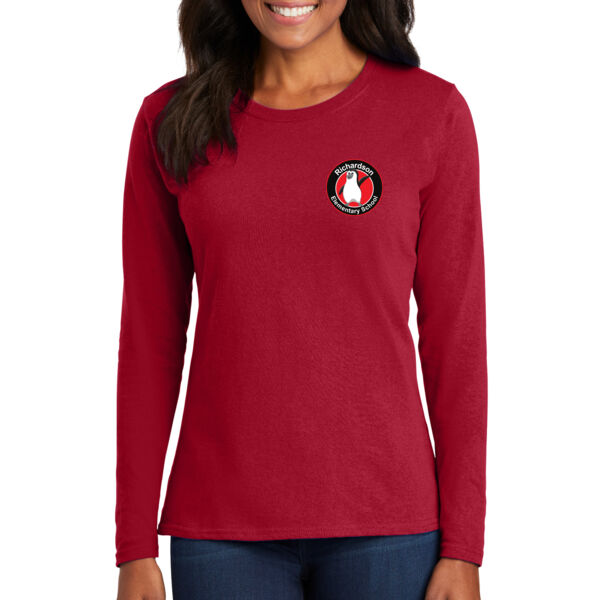 Port & Company Ladies long Sleeve Core Cotton Tee - Printed Logo Thumbnail