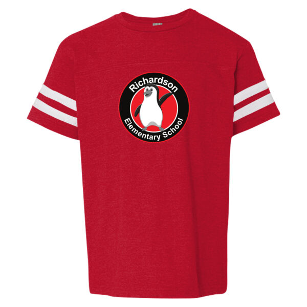 LAT Youth Football Fine Jersey Tee - Printed Logo Thumbnail