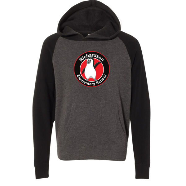 Independent Trading Co. Youth Special Blend Raglan Hooded Sweatshirt - Printed Logo Thumbnail