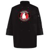 Ten Pearl Button Black Chef Coat Thumbnail